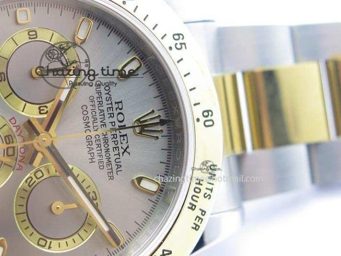 0405 Colorful Daytona SS YG 116523 JF Best Edition Gray Dial On SS YG Bracelet A 3897